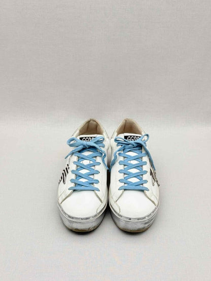 Pre - loved GOLDEN GOOSE White Zebra Print Size EU 37 Sneakers at Reems Closet