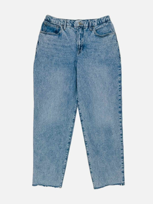 Pre - loved GOOD AMERICAN Blue Frayed Jeans at Reems Closet