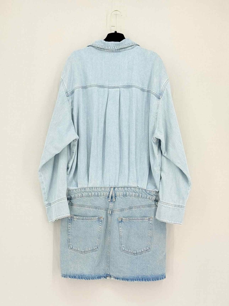 Pre - loved GOOD AMERICAN Light Blue Size Large Short Dress at Reems Closet