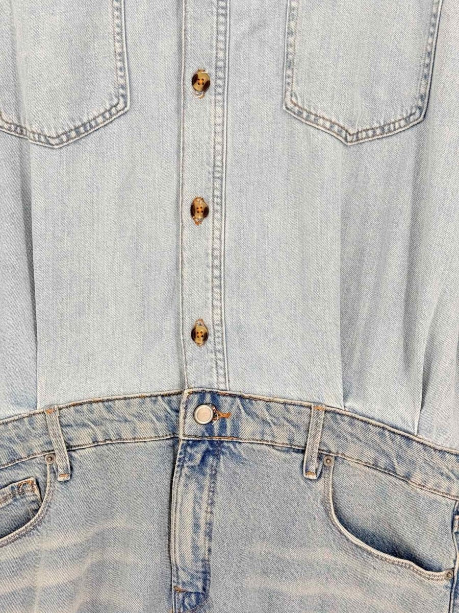 Pre - loved GOOD AMERICAN Light Blue Size Large Short Dress at Reems Closet