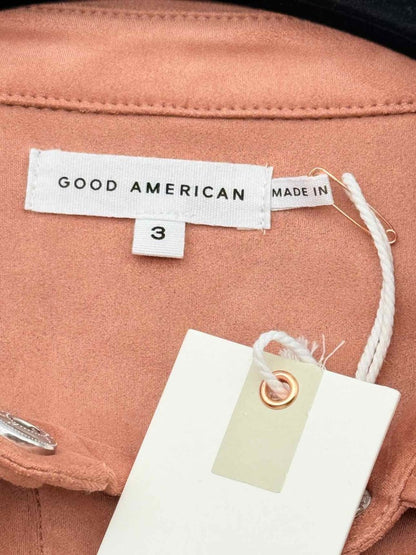 Pre - loved GOOD AMERICAN Rose Pink Size Large Jacket at Reems Closet