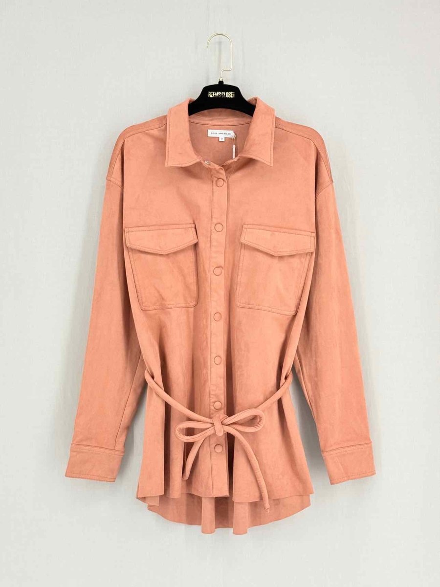 Pre - loved GOOD AMERICAN Rose Pink Size Large Jacket at Reems Closet