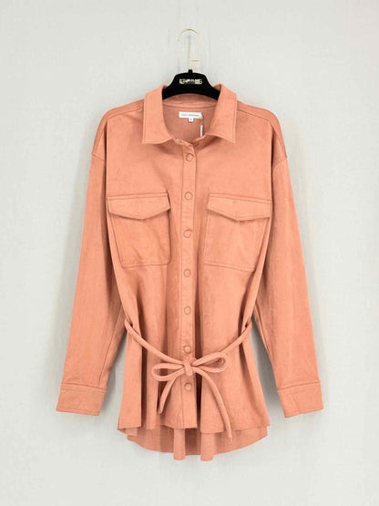 Pre - loved GOOD AMERICAN Rose Pink Size Large Jacket at Reems Closet