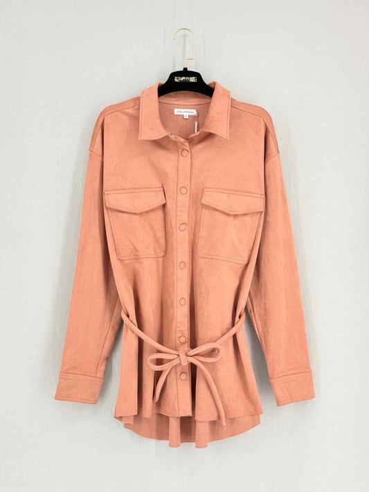 Pre - loved GOOD AMERICAN Rose Pink Size Large Jacket at Reems Closet