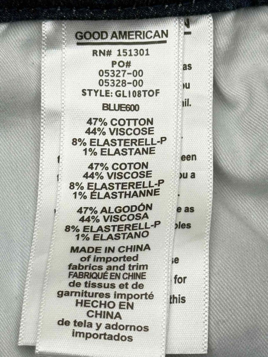 Pre - loved GOOD AMERICAN Straight Leg Blue Size 25 Jeans at Reems Closet