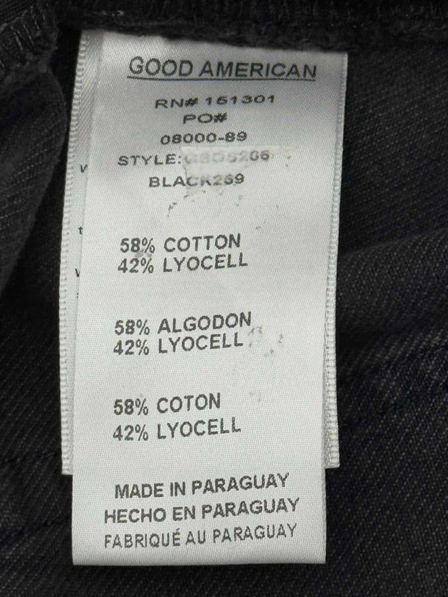 Pre - loved GOOD AMERICAN Wide Leg Black Size 29 Jeans at Reems Closet