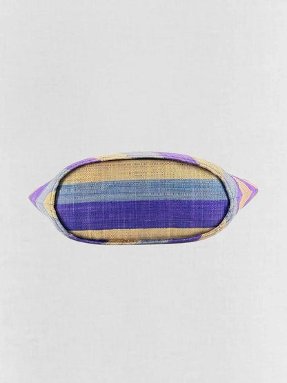 Pre - loved GOOD PEOPLE Purple & Beige Striped Top Handle at Reems Closet