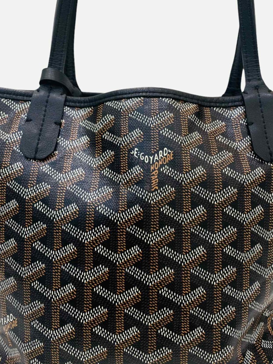 Pre - loved GOYARD Anjou Black Tote Bag at Reems Closet