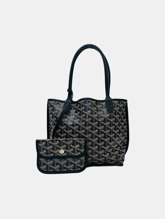 Pre - loved GOYARD Anjou Black Tote Bag at Reems Closet