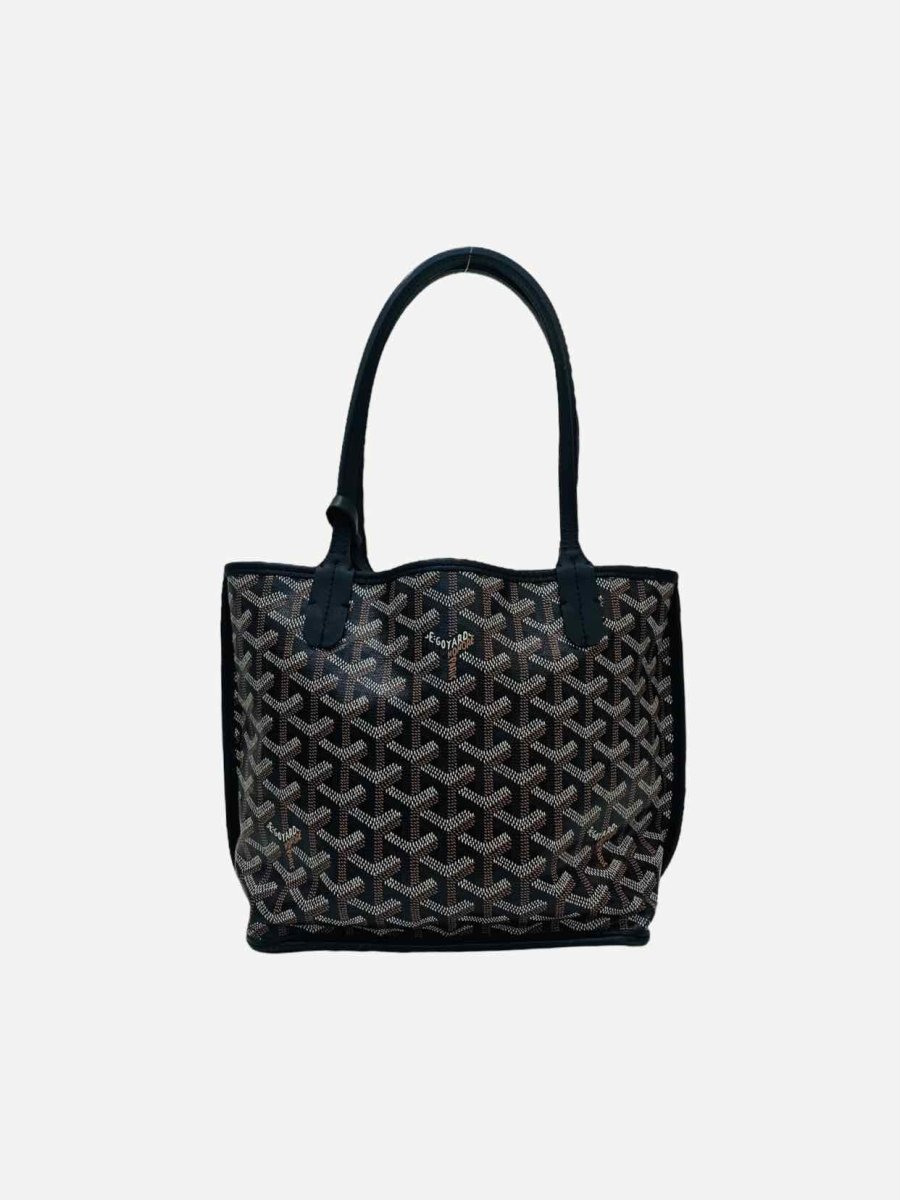 Pre - loved GOYARD Anjou Black Tote Bag at Reems Closet