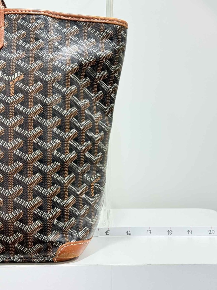 Pre - loved GOYARD Artois Black Tote Bag at Reems Closet