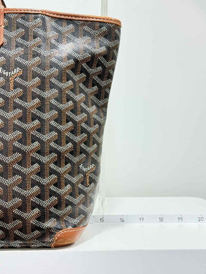 Pre - loved GOYARD Artois Black Tote Bag at Reems Closet