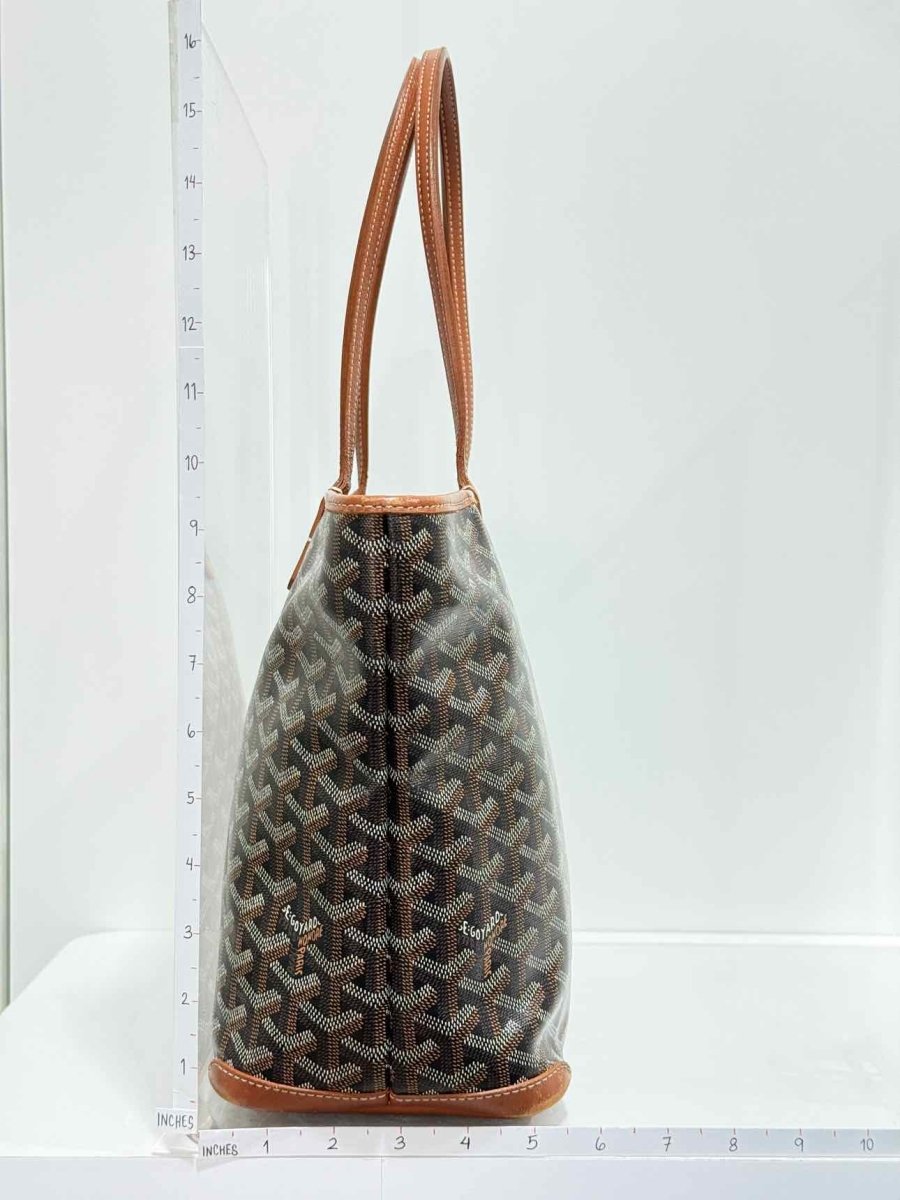 Pre - loved GOYARD Artois Black Tote Bag at Reems Closet