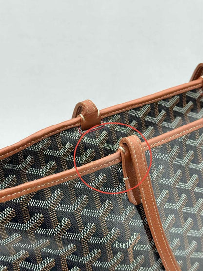 Pre - loved GOYARD Artois Black Tote Bag at Reems Closet