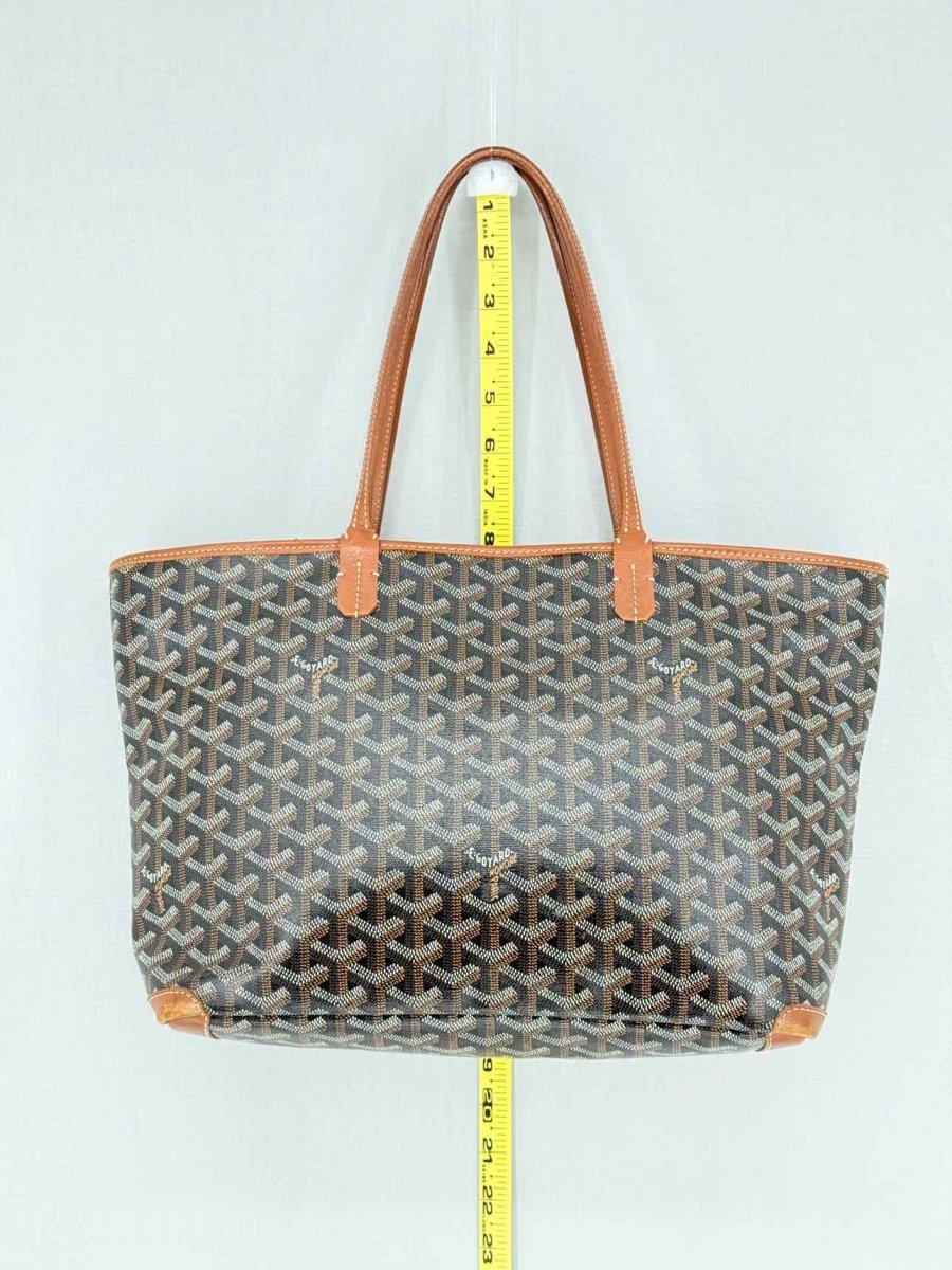Pre - loved GOYARD Artois Black Tote Bag at Reems Closet