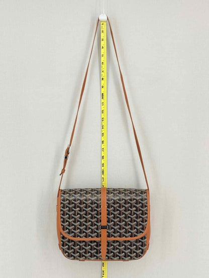 Pre - loved GOYARD Belvedere ll Black & Tan Goryardine Crossbody at Reems Closet
