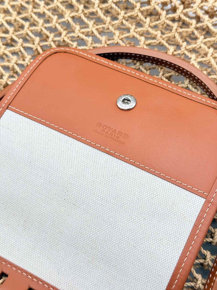 Pre-loved GOYARD Limited Edition Brown & Blue Tote Bag at Reems Closet