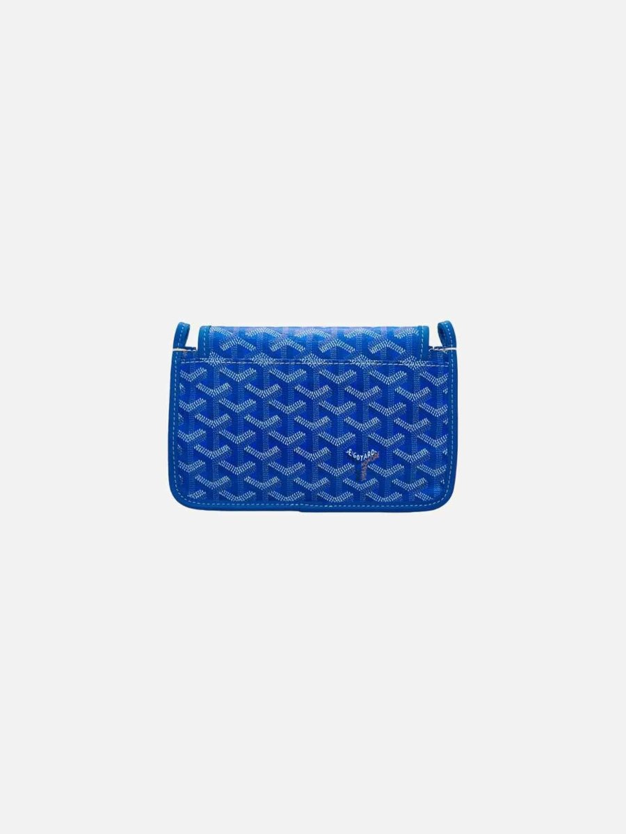 Pre - loved GOYARD Plumet Pocket Wallet Sky Blue Crossbody at Reems Closet