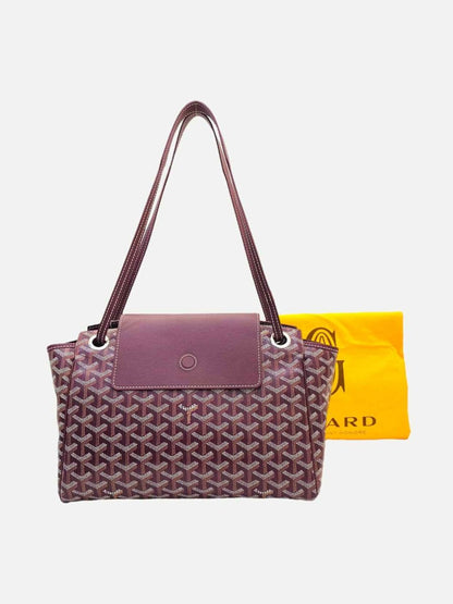 Pre - loved GOYARD Rouette Souple Burgundy Shoulder Bag at Reems Closet