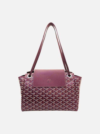 Pre - loved GOYARD Rouette Souple Burgundy Shoulder Bag at Reems Closet