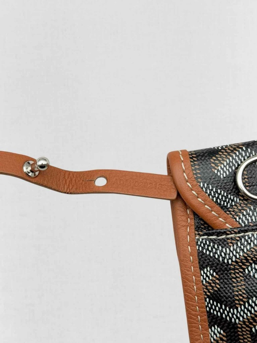 Pre - loved GOYARD Saint Louis PM Black & Tan Tote Bag at Reems Closet