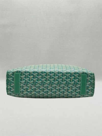 Pre-loved GOYARD Voltaire Green Goyardine Chevron Tote Bag at Reems Closet