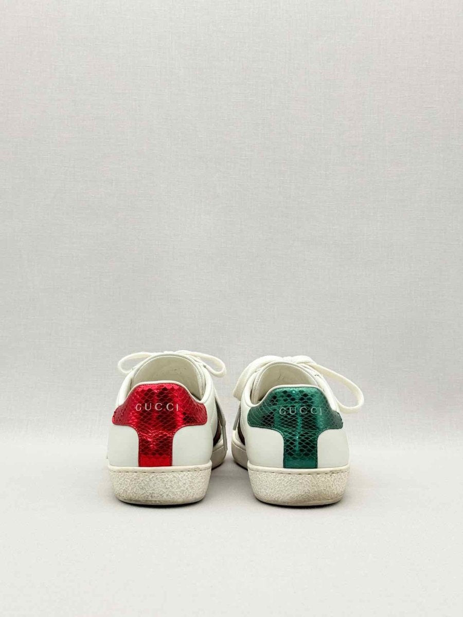 Pre-loved GUCCI Ace Bee White Multicolor Size EU 36 Sneakers at Reems Closet