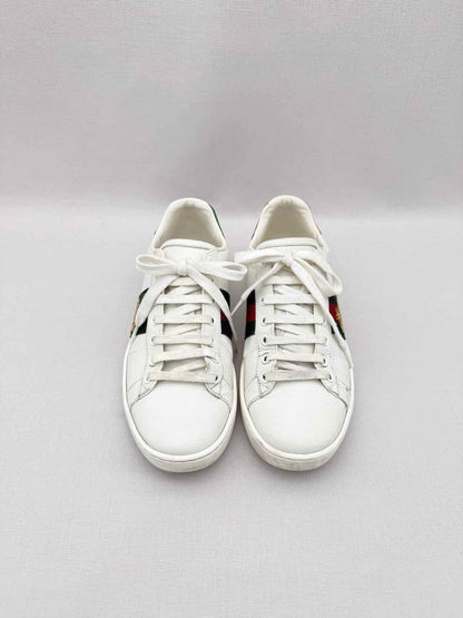 Pre-loved GUCCI Ace Bee White Size EU 38 Sneakers at Reems Closet