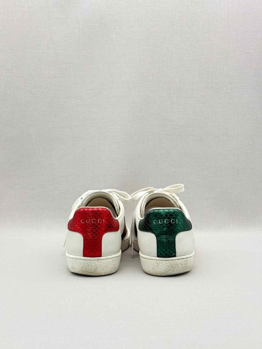 Pre-loved GUCCI Ace Bee White Size EU 38 Sneakers at Reems Closet