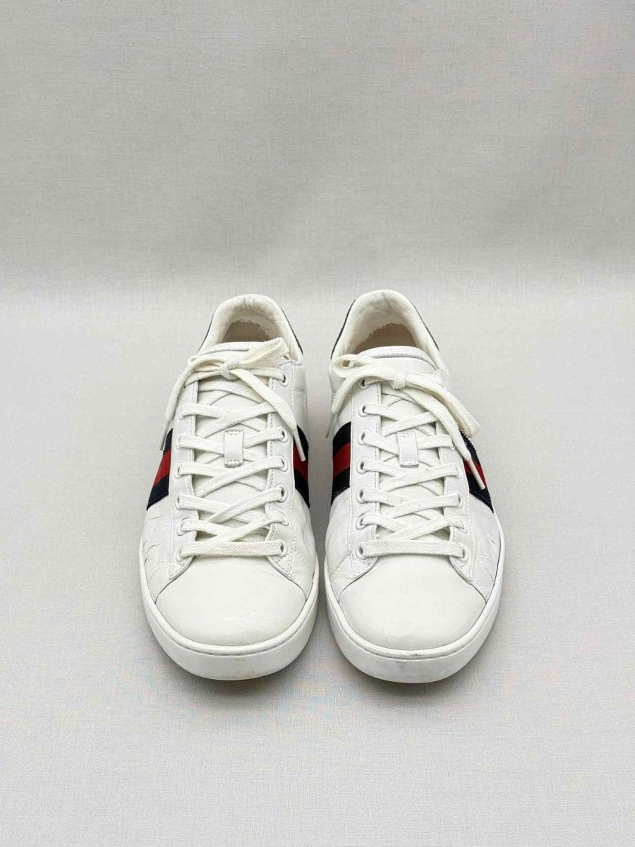 Pre-loved GUCCI Ace White Size EU 38.5 Sneakers at Reems Closet