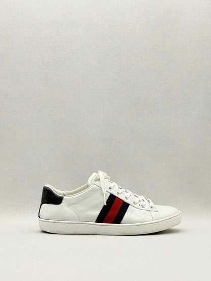 Pre-loved GUCCI Ace White Size EU 38.5 Sneakers at Reems Closet
