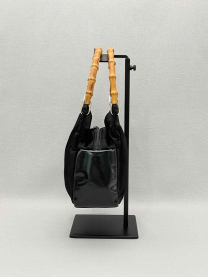 Pre-loved GUCCI Bamboo Black Top Handle at Reems Closet