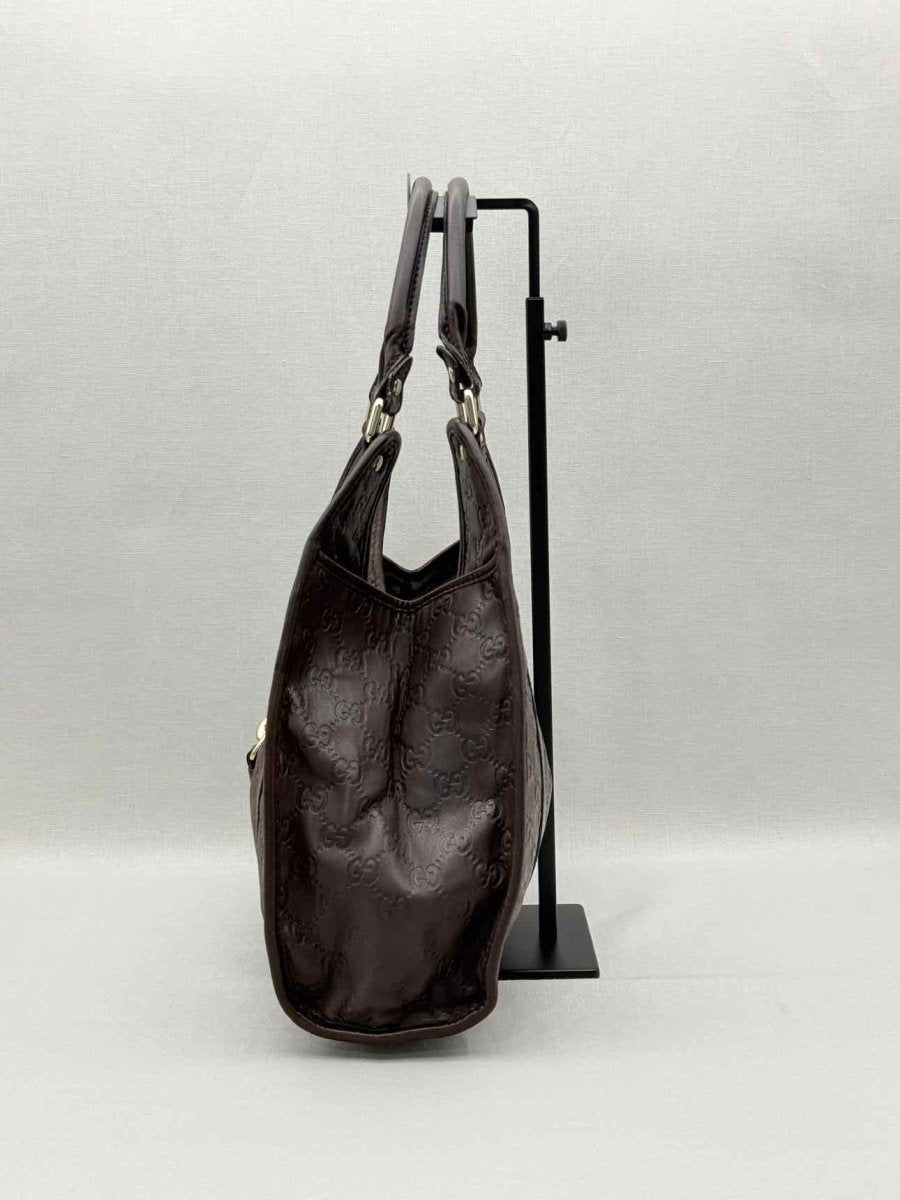 Pre-loved GUCCI Bardot Joy Brown Guccissima Hobo bag at Reems Closet