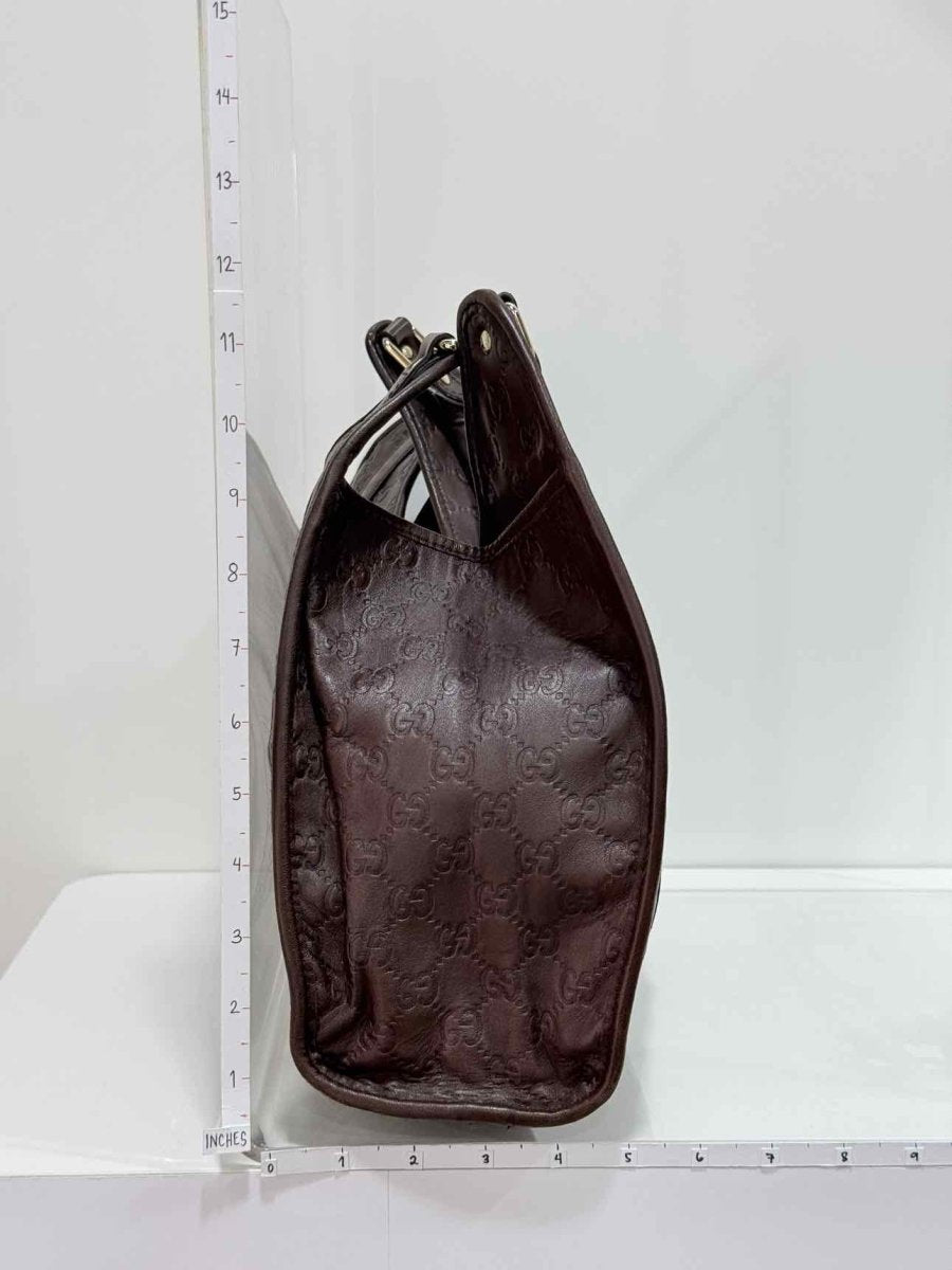 Pre-loved GUCCI Bardot Joy Brown Guccissima Hobo bag at Reems Closet