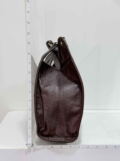 Pre-loved GUCCI Bardot Joy Brown Guccissima Hobo bag at Reems Closet
