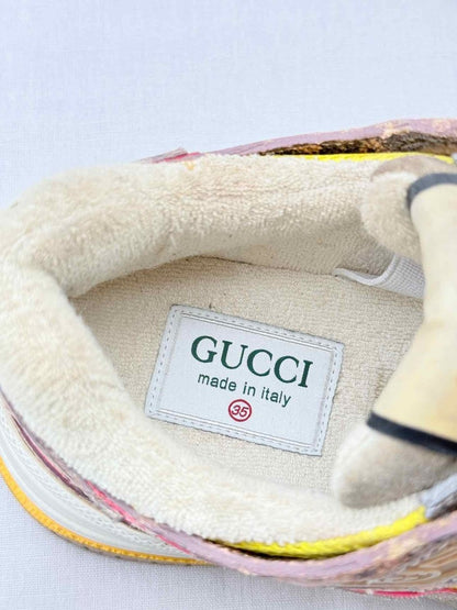 Pre - loved GUCCI Beige Multicolor Size EU 35 Sneakers at Reems Closet