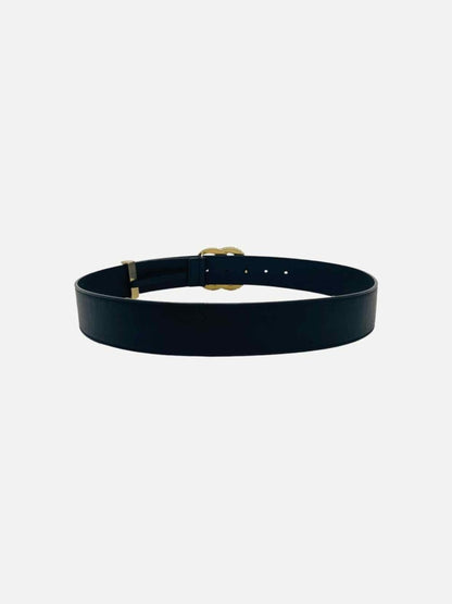 Pre - loved GUCCI Belt Black GG Belt at Reems Closet