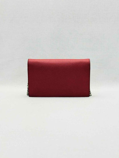 Pre-loved GUCCI Betty Wallet On Chain Red Crossbody at Reems Closet