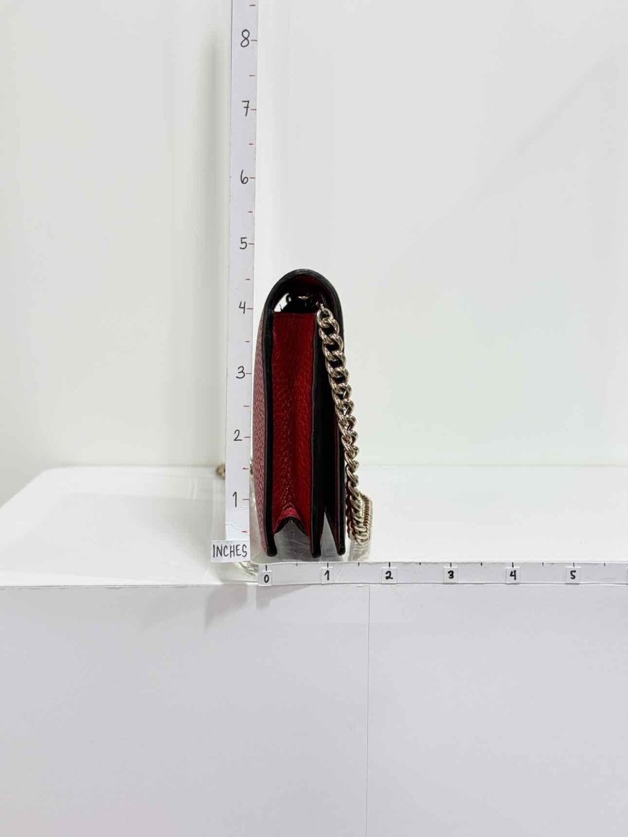 Pre-loved GUCCI Betty Wallet On Chain Red Crossbody at Reems Closet