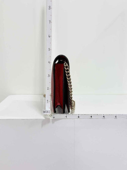 Pre-loved GUCCI Betty Wallet On Chain Red Crossbody at Reems Closet
