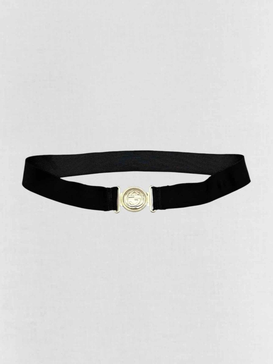 Pre - loved GUCCI Black Belt at Reems Closet