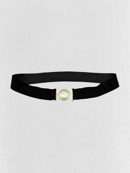 Pre - loved GUCCI Black Belt at Reems Closet