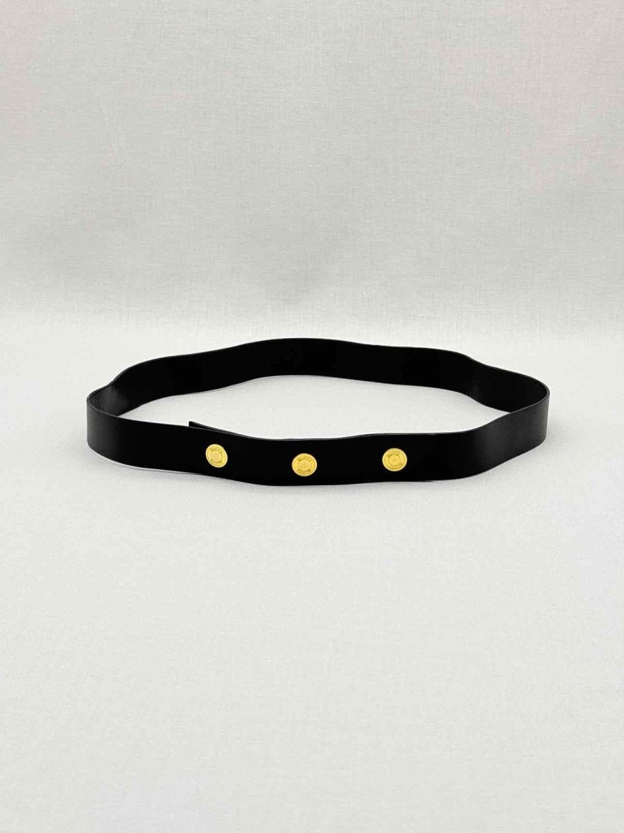 Pre - loved GUCCI Black Belt at Reems Closet