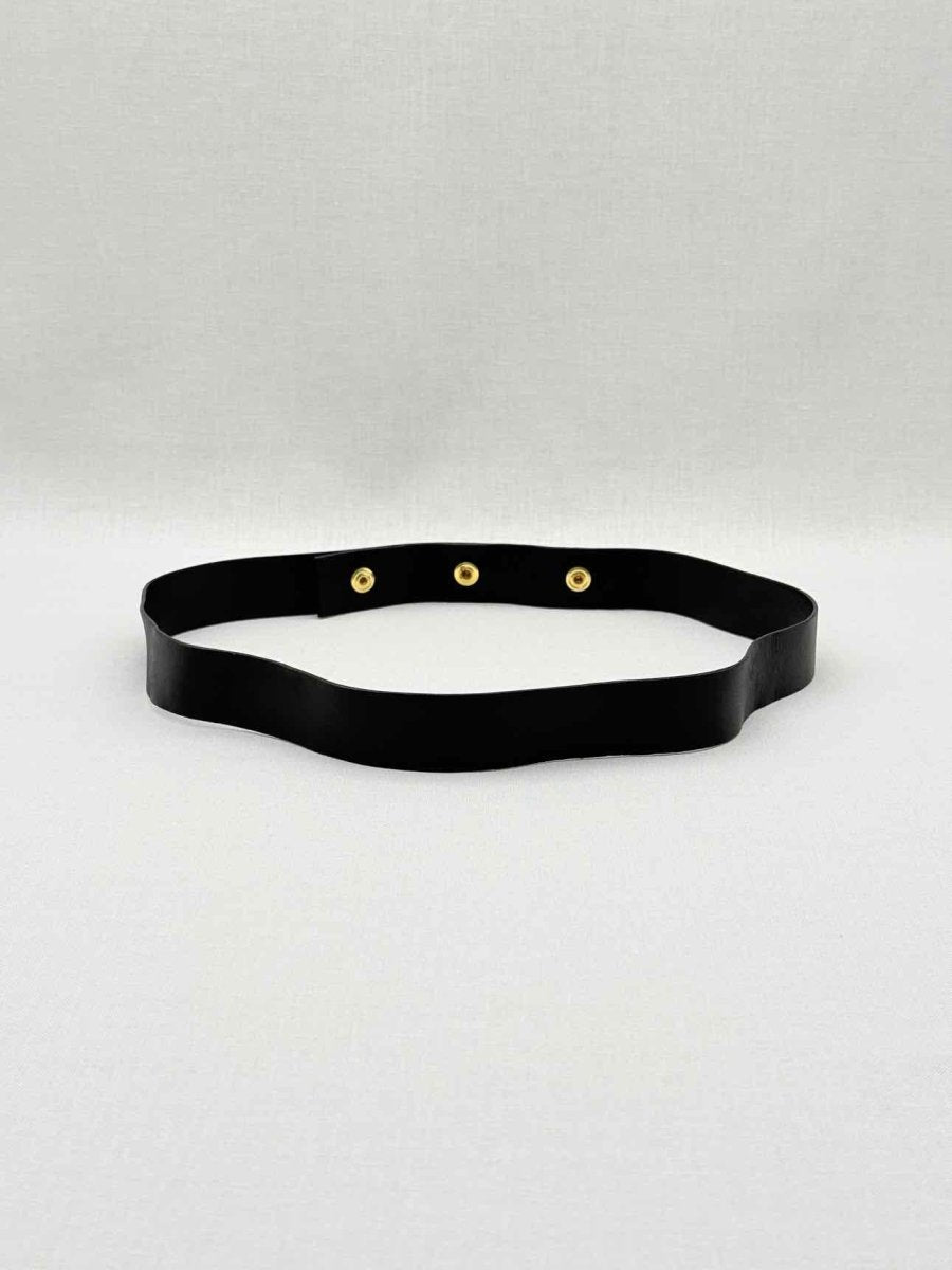 Pre - loved GUCCI Black Belt at Reems Closet