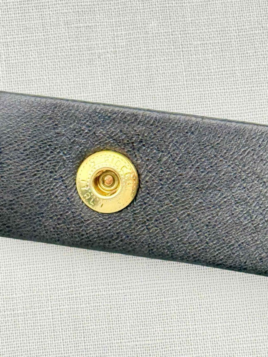 Pre - loved GUCCI Black Belt at Reems Closet