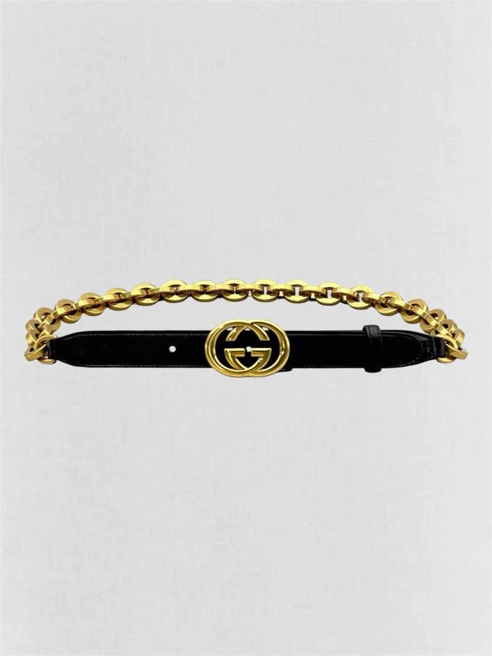 Pre-loved GUCCI Black Belt at Reems Closet