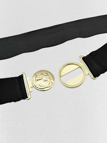 Pre - loved GUCCI Black Belt at Reems Closet