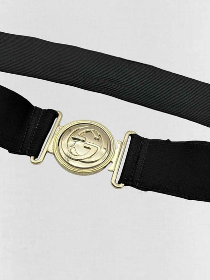 Pre - loved GUCCI Black Belt at Reems Closet