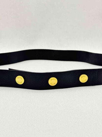 Pre - loved GUCCI Black Belt at Reems Closet