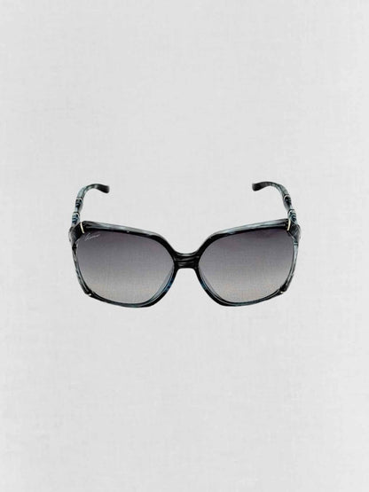 Pre - loved GUCCI Black & Blue Sunglasses at Reems Closet